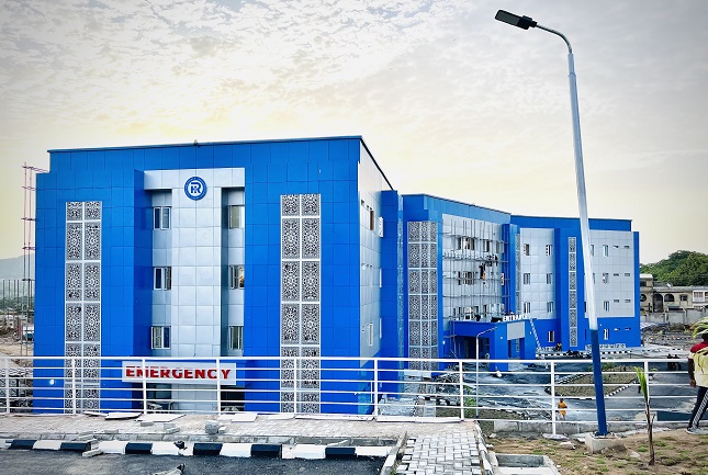 Hospital building representing healthcare energy use